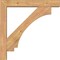 Ekena Millwork Imperial Block Smooth Bracket w/ Offset Brace, Western Red Cedar, 5 1/2"W x 32"D x 32"H BKT0604X32X32IMP05SWR - alternate 4